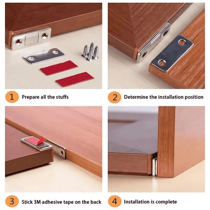 Ruhiges Zuhause dank SlimLock: Geräuschloser Türstopper aus robustem Edelstahl, zuverlässiger Haushaltshelfer.