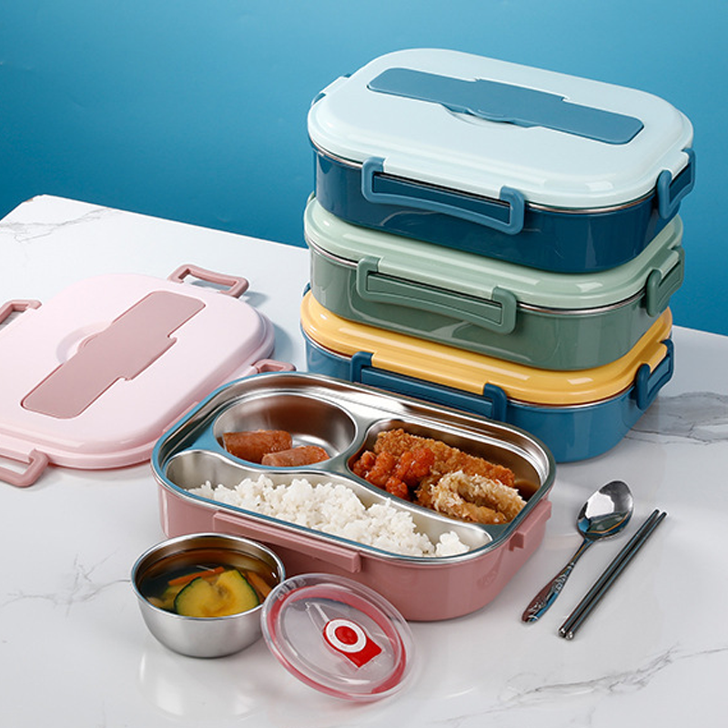 Edelstahl-Thermo-Lunchbox hält Mahlzeiten warm & frisch. Ideal für Büro, Schule, Picknick.