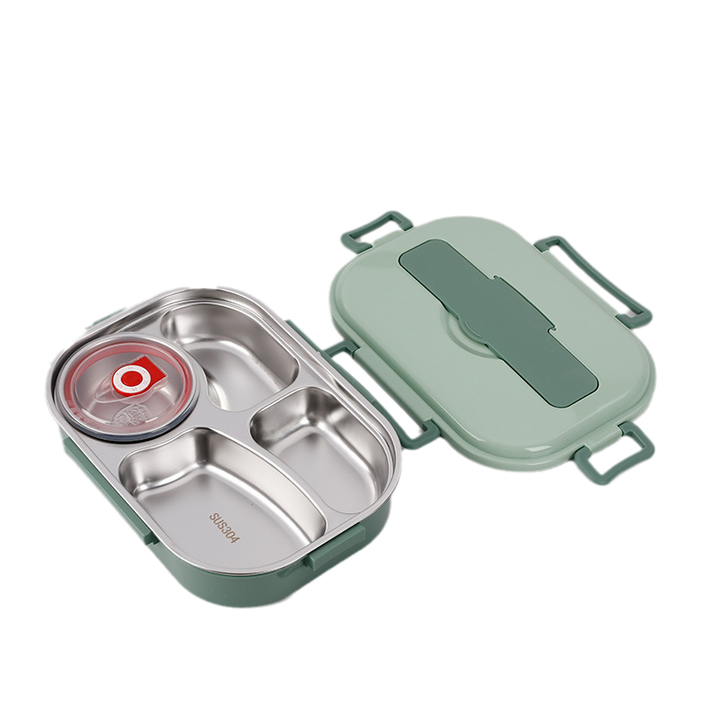 Vielseitige Edelstahl-Thermo-Mittagsbox für Büro, Schule und Outdoor. Robust & hygienisch.
