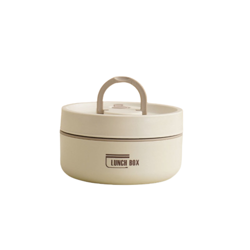 Thermo-Lunchbox aus rostfreiem Edelstahl, ideal für warme Speisen.