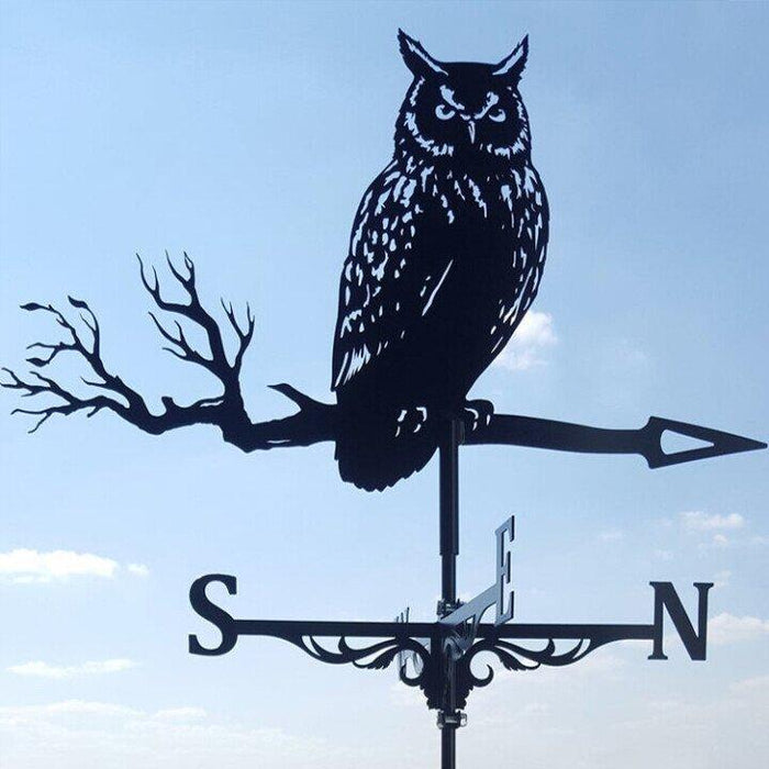 Hochwertiger Edelstahl-Wetterhahn, ideal als dekorative Gartenfigur und präzise Windanzeige für jeden Garten.