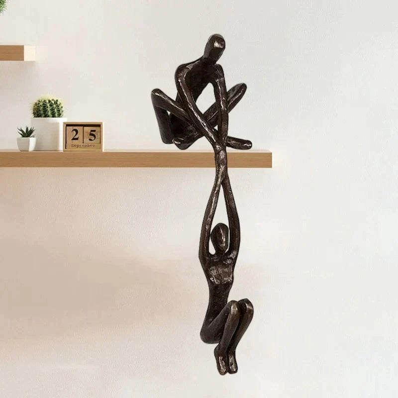 Wunderschöne Bronze-Skulptur, stilvolle Ergänzung für die Dekoration, perfekt als symbolisches Geschenk.