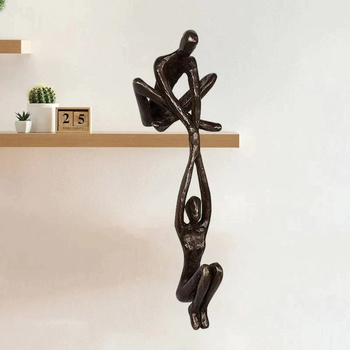 Wunderschöne Bronze-Skulptur, stilvolle Ergänzung für die Dekoration, perfekt als symbolisches Geschenk.