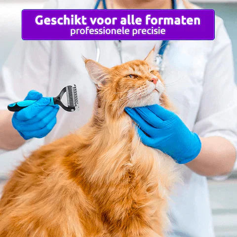 Hochwertiger Fellpflegekamm für Haustiere, entwirrt sanft das Fell und entfernt effektiv Knoten.