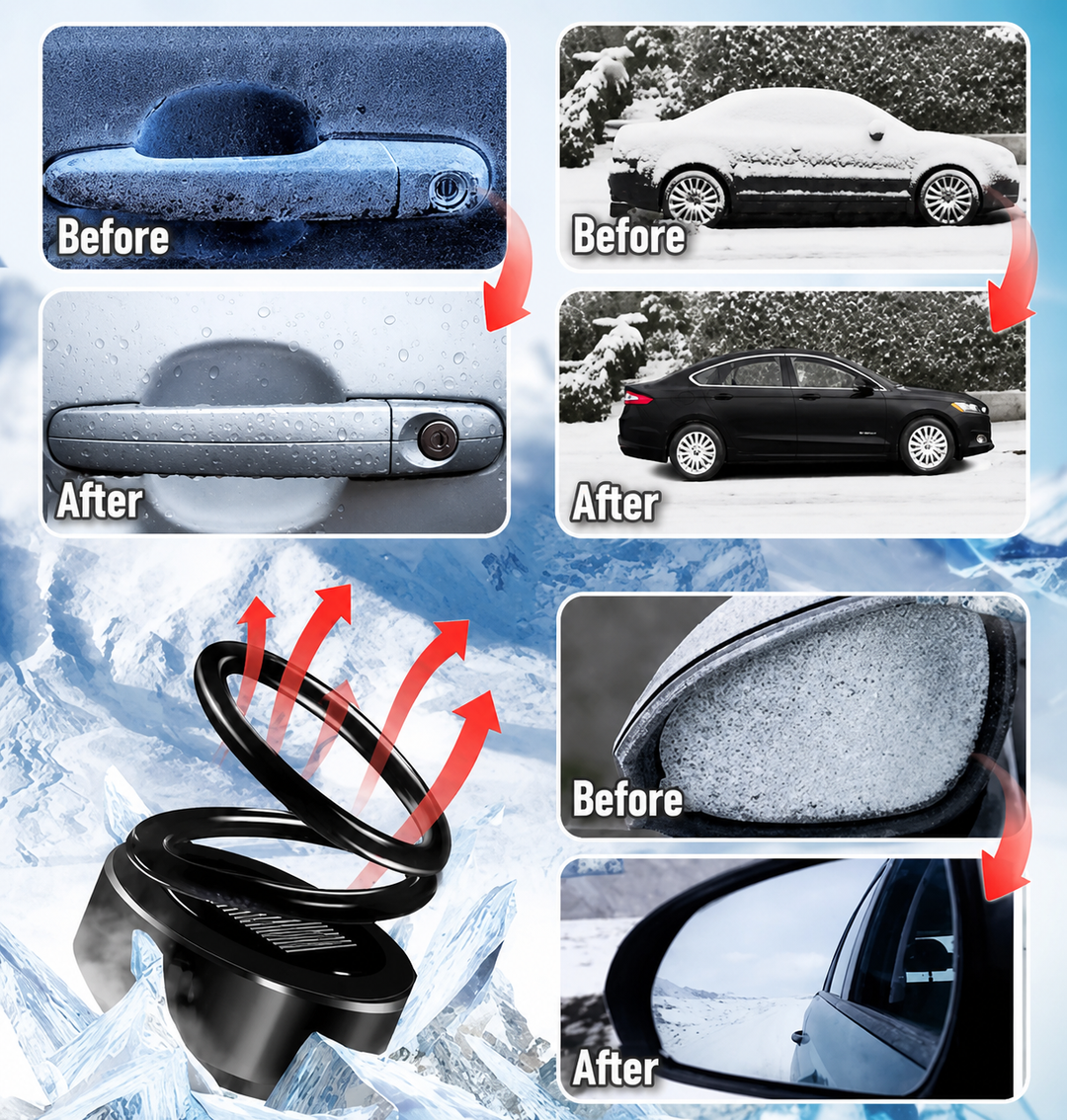 Effektives Auto Heizgerät gegen Eis & Schnee; schnelle Winterhilfe für Ihr Fahrzeug.