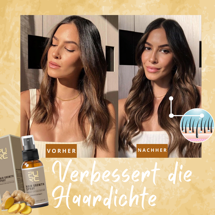 Unisex Haarwachstumsspray in handlicher Sprühflasche für einfaches Auftragen und zur Förderung von Haarwachstum.