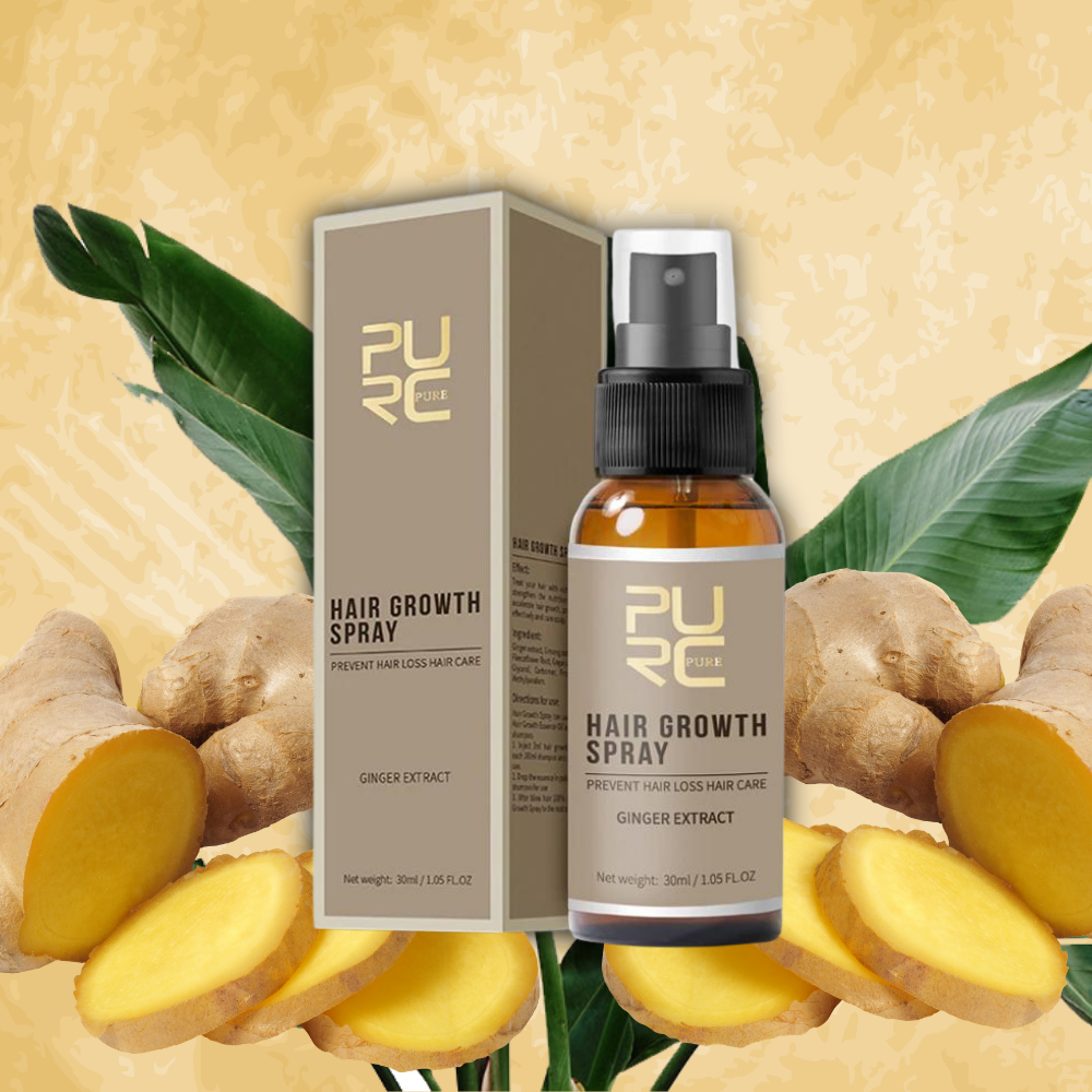 Natürliches Haarwachstumsspray mit wertvollen Inhaltsstoffen für gesunde Kopfhaut und stärkeres Haar.