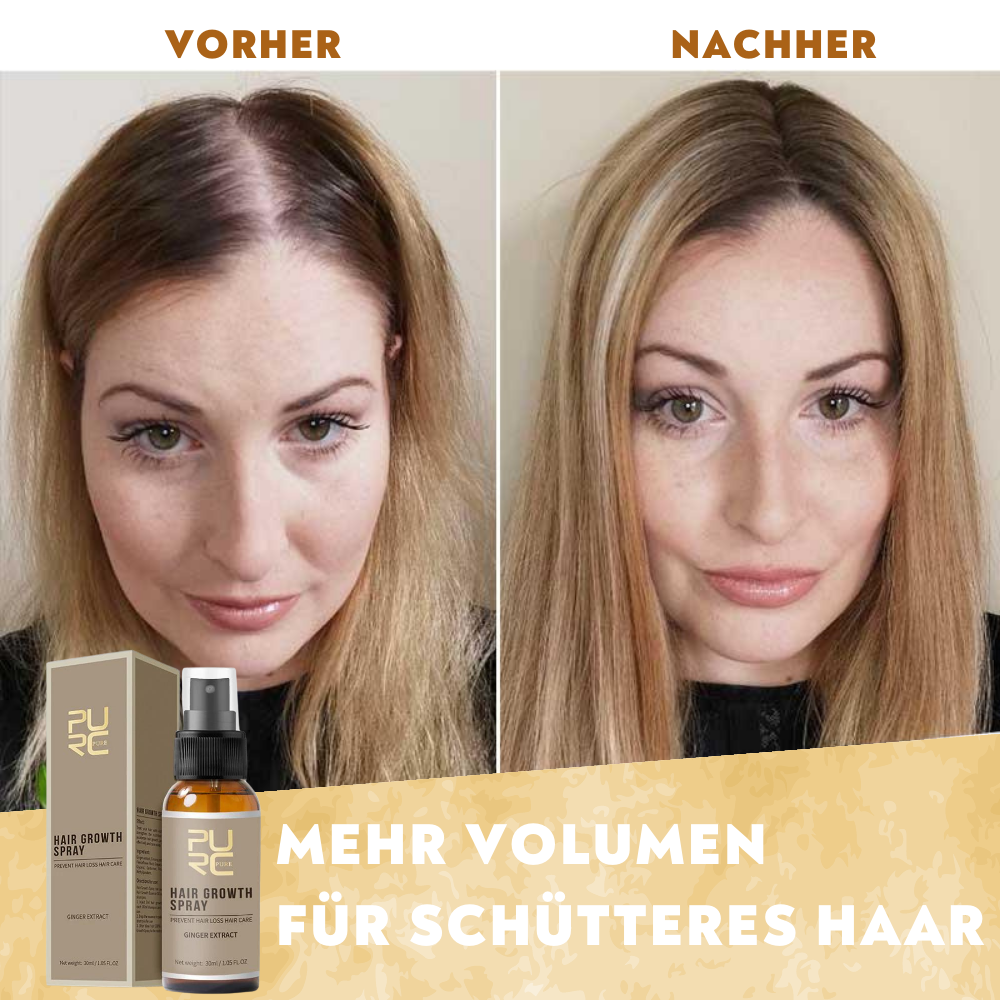 Volumen-Haarspray gegen Haarausfall, fördert dickeres, volleres Haar für Männer und Frauen.