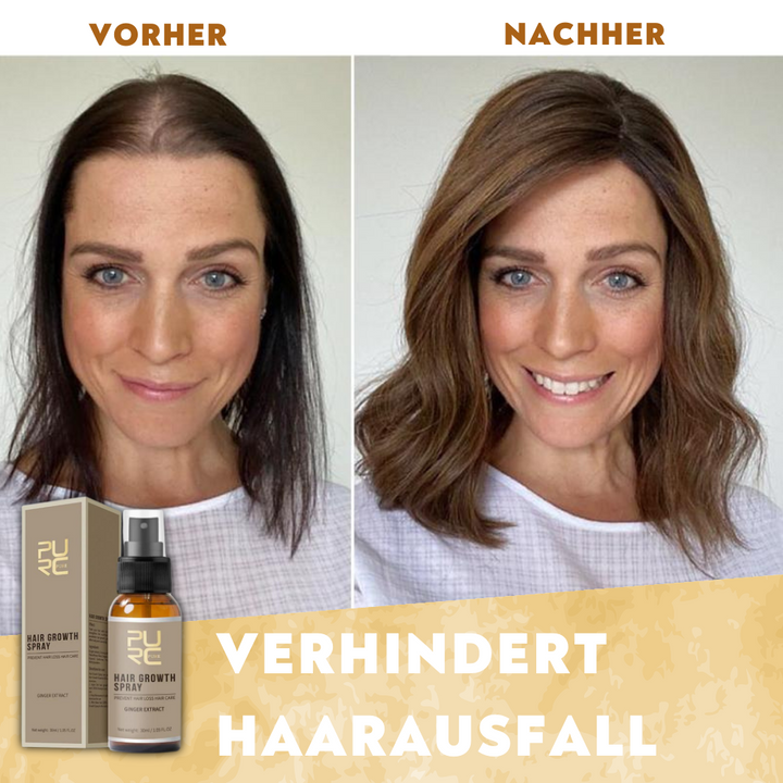 Kräftigendes Haarwachstumsspray zur Anregung des Haarwachstums und zur Stärkung von dünnem Haar.