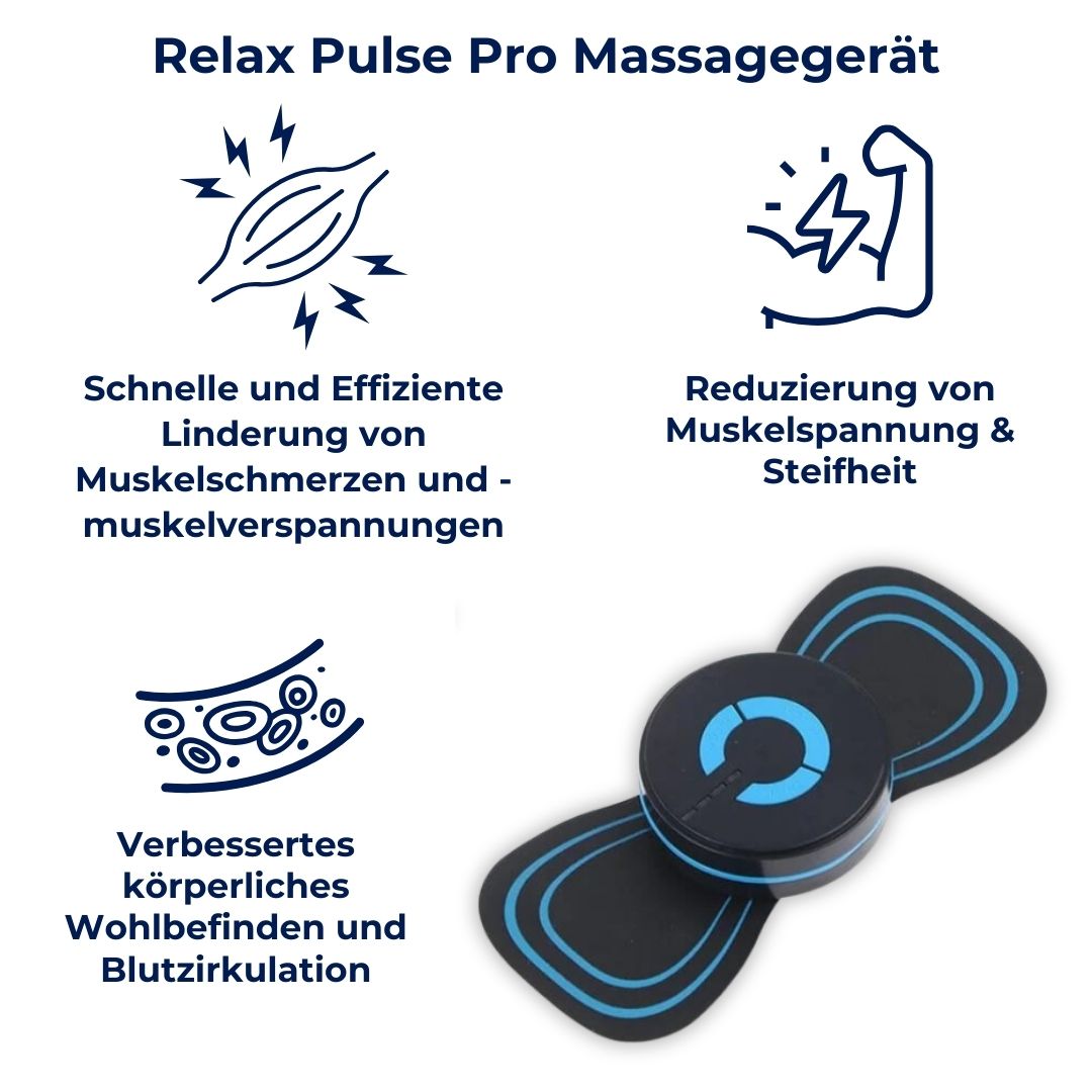 Kompaktes, tragbares Massagegerät in Reisetasche; ideal für Entspannung & Schmerzlinderung unterwegs.