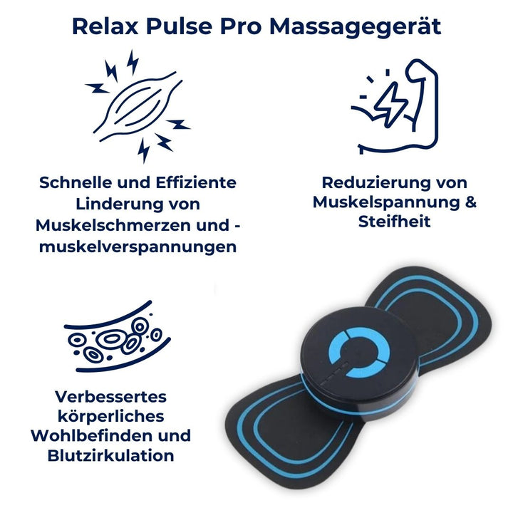 Kompaktes, tragbares Massagegerät in Reisetasche; ideal für Entspannung & Schmerzlinderung unterwegs.