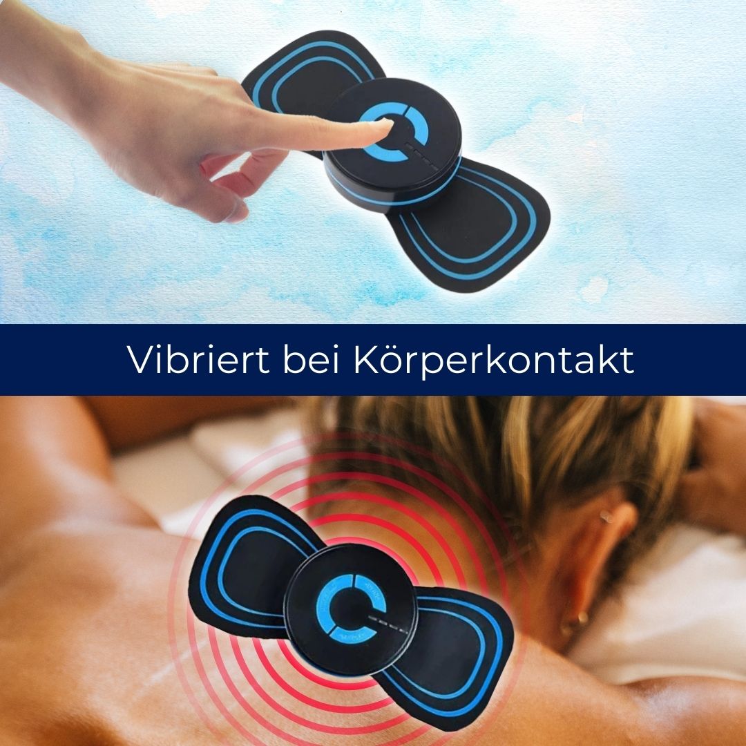 Massagegerät im Einsatz für tiefe Entspannung, fördert Erholung und Muskelentspannung nach einem langen Tag.