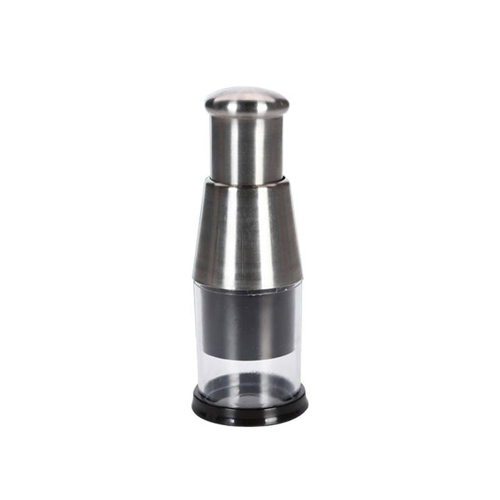 Ergonomische Knoblauchpresse mit komfortablem Griff, aus Edelstahl gefertigt, für müheloses Zerkleinern.