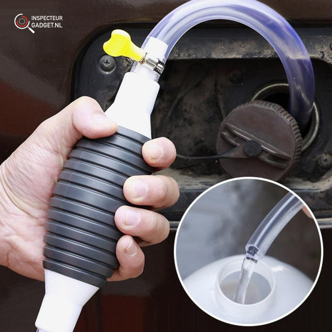 Effiziente Flüssigkeitspumpe für schnelles Umfüllen von Benzin, Wasser & Öl; ideal für Auto & Garten.