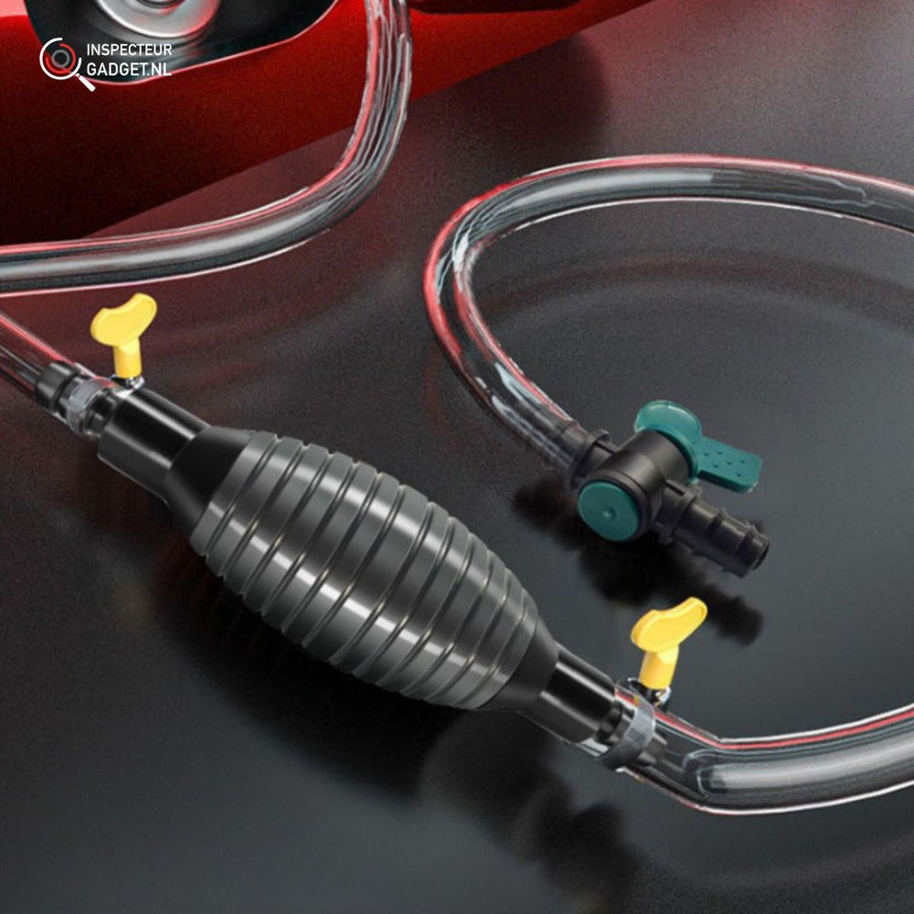 Praktische Benzinpumpe & Wasserpumpe für sicheres Umfüllen, perfekt für Notfall, Auto oder Gartenarbeit.