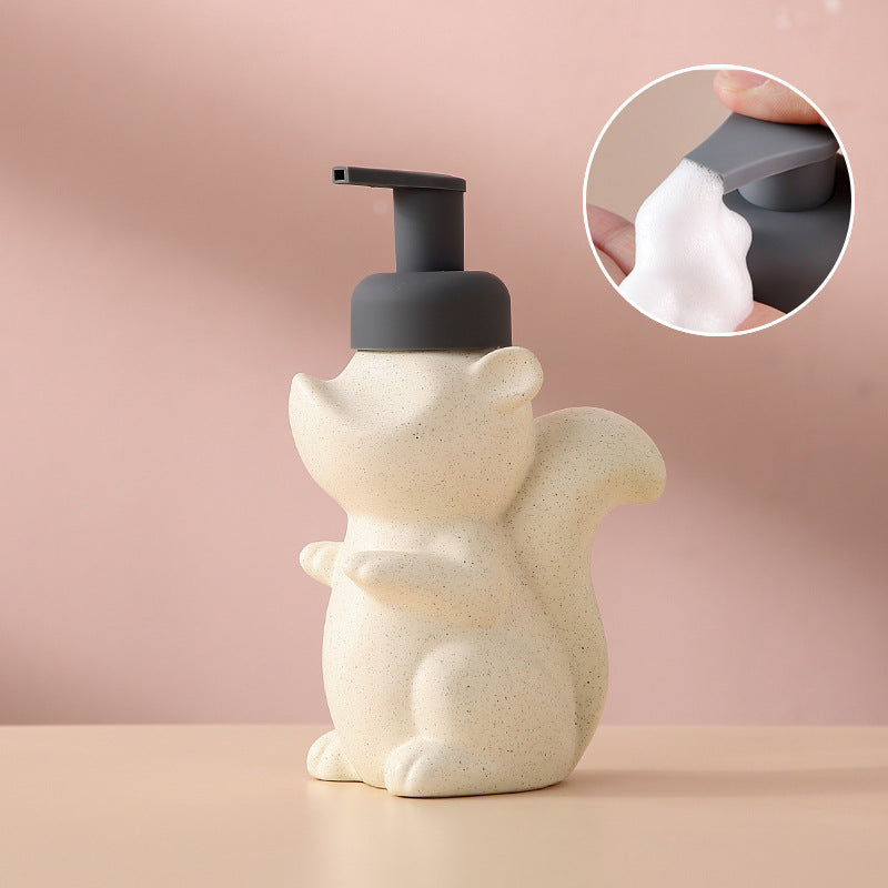 Eichhörnchen Schaumseifenspender für Bad & Küche, 510ml, mit niedlichem Tierdesign.