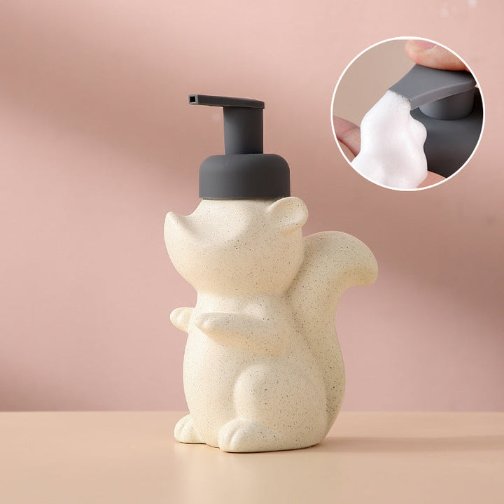 Eichhörnchen Schaumseifenspender für Bad & Küche, 510ml, mit niedlichem Tierdesign.