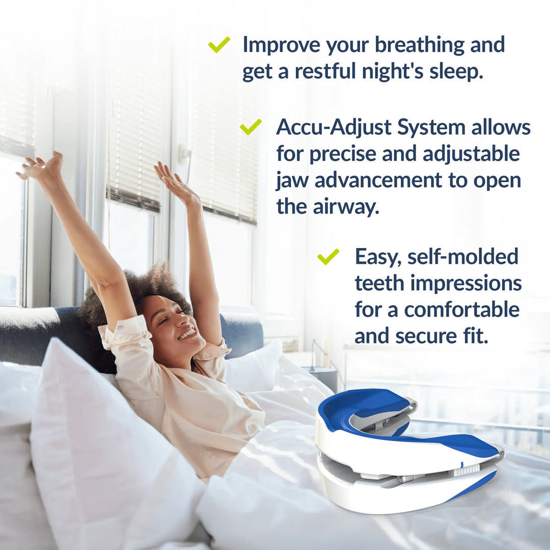 Ergonomisches Anti-Schnarch-Mundstück zur Optimierung der Atemwege & effektiven Reduzierung von Schnarchen.