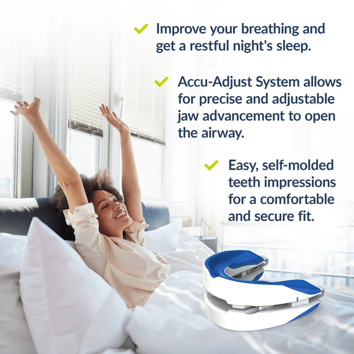Ergonomisches Anti-Schnarch-Mundstück zur Optimierung der Atemwege & effektiven Reduzierung von Schnarchen.