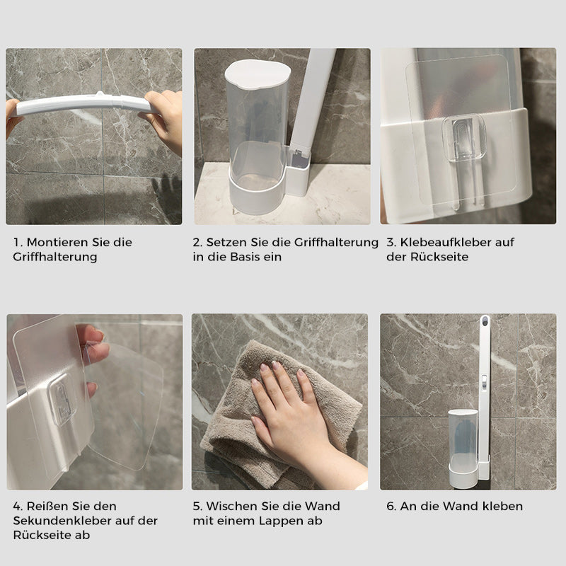Sauberkeit leicht gemacht: Einweg Toilettenbürste mit duftenden Schwammköpfen für das Badezimmer.