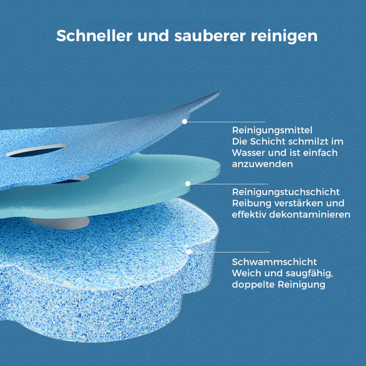 Saubere Badezimmer: Einweg-Toilettenbürste mit duftenden Schwammköpfen für mühelose WC-Reinigung.