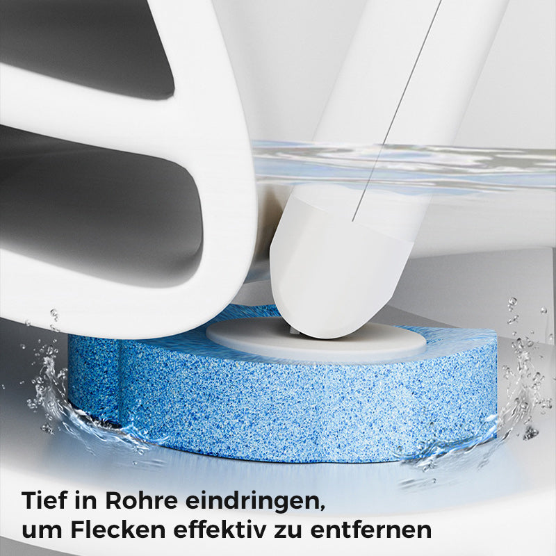 Praktisches Badzubehör: Hygienische Einweg-Toilettenbürste mit duftenden, austauschbaren Schwammköpfen.