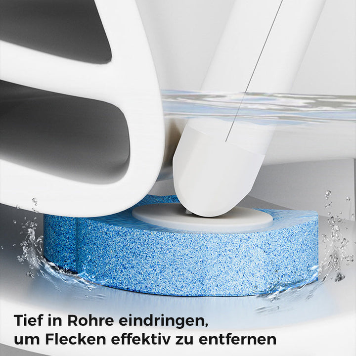 Praktisches Badzubehör: Hygienische Einweg-Toilettenbürste mit duftenden, austauschbaren Schwammköpfen.