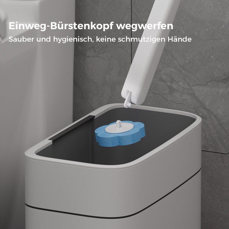 Frischer Duft im Bad: Einweg Toilettenbürste mit austauschbaren duftenden Schwammköpfen für Hygiene.