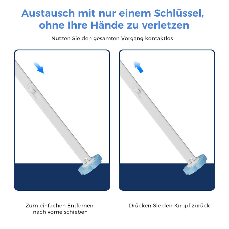 Mühelose Hygiene: Einweg-Toilettenbürste mit duftenden Schwammköpfen für eine saubere Toilette.