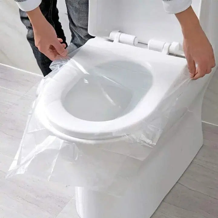 Biologisch abbaubare Einweg-WC-Sitzbezüge, hygienisch und umweltfreundlich; perfekt für Outdoor & Reise.