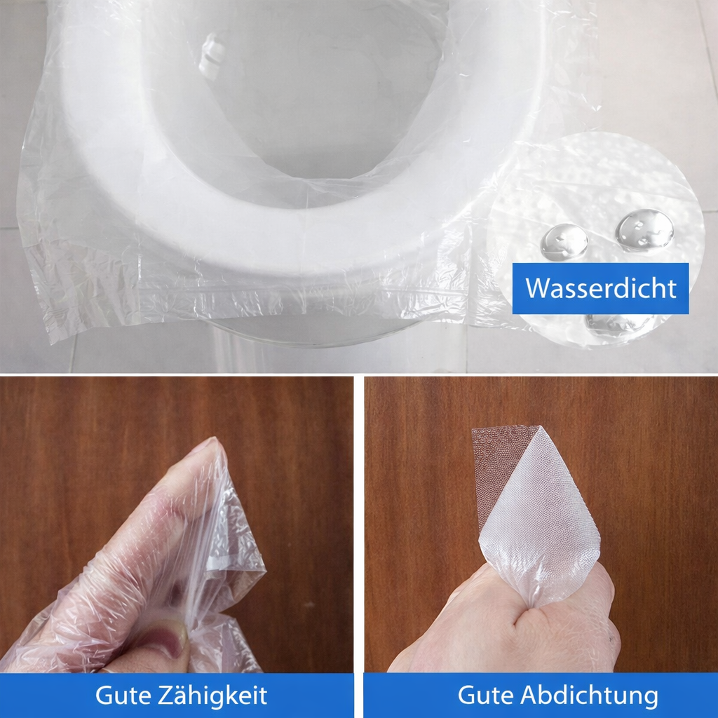 Praktische Einweg-Toilettensitzbezüge für Camping & Outdoor-Abenteuer; sicherer Hygieneschutz.