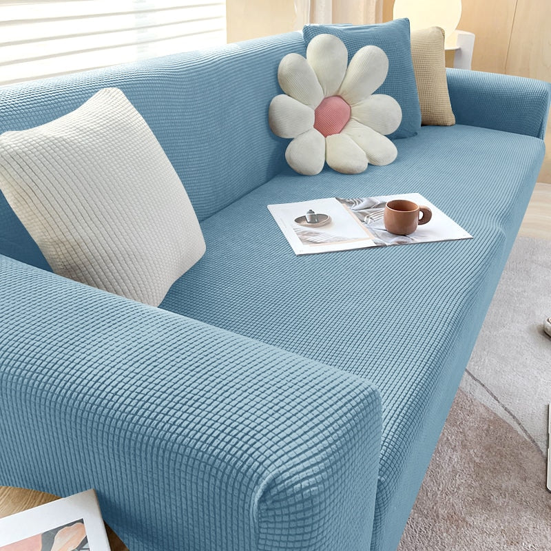 Modernes Sofa-Upgrade mit dieser elastischen Sofahusse, einfacher Stilwechsel und Schutzfunktion.