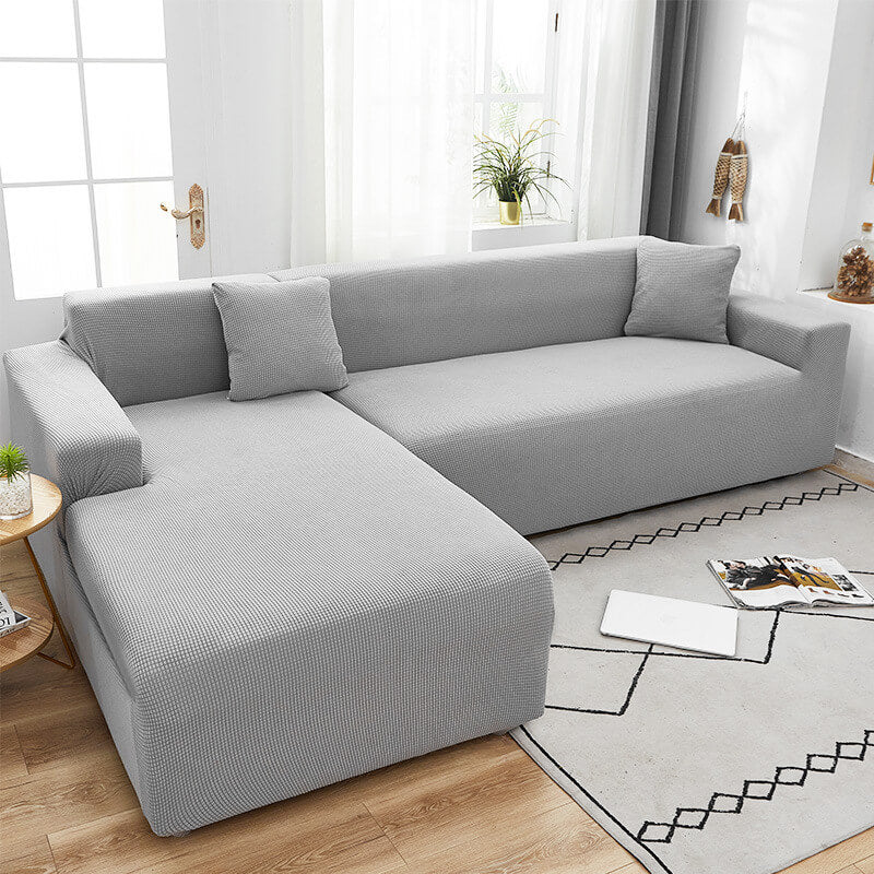 Hochwertige, elastische Sofahusse für 2-Sitzer, bietet optimalen Schutz und frisches Design.