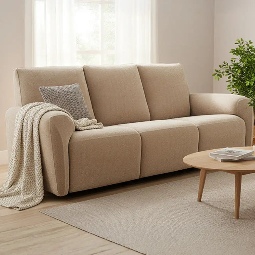 Hochwertiger Sofabezug für Sessel aus Chenille mit Fischgrätmuster; elastisch, robust, pflegeleicht & dekorativ.