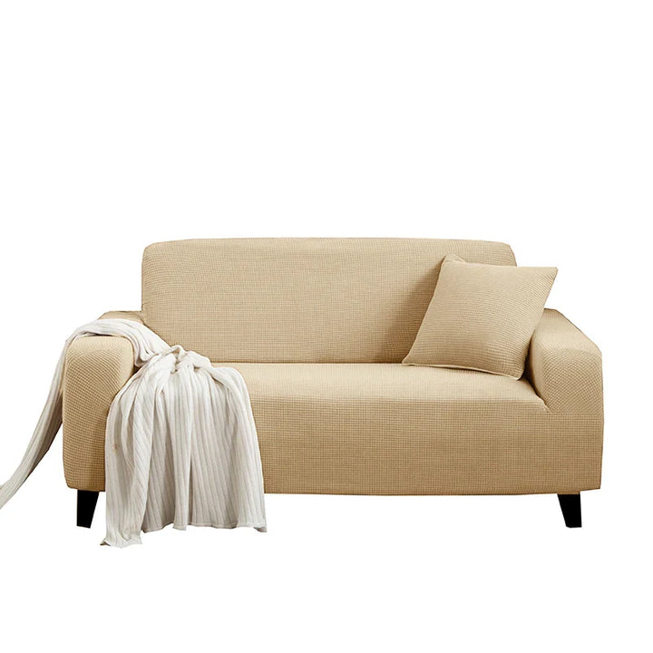 Moderner Jacquard Sofaprotektor, elastisch, für 3-Sitzer, schützt und dekoriert Ihr Wohnzimmer.