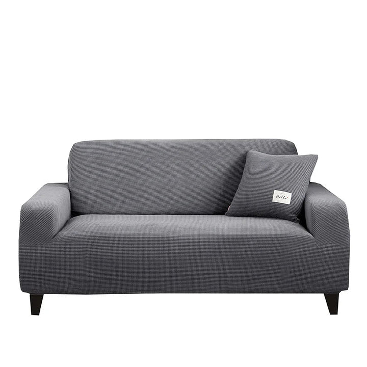 Stilvoller Jacquard Sofahusse, elastisch, für 2-Sitzer Sofa, bietet Möbelschutz und Deko.