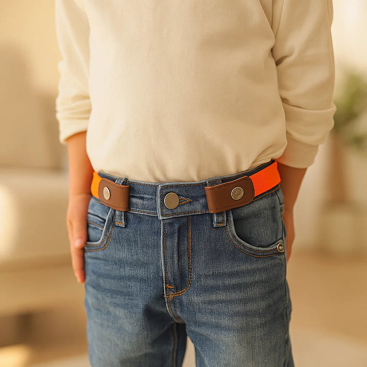 Elastischer Gürtel für Jungen mit Camouflage-Muster, verstellbar, robust für Abenteuer.