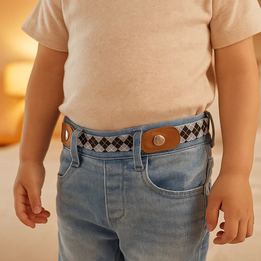 Elastischer Gürtel für Kinder, leicht und dehnbar, garantiert grenzenlose Bewegungsfreiheit.