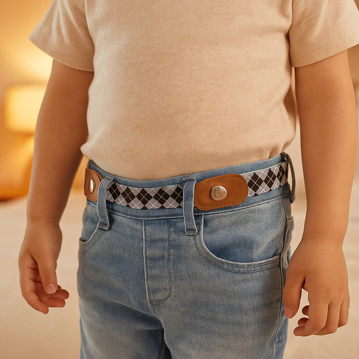 Elastischer Gürtel für Kinder, leicht und dehnbar, garantiert grenzenlose Bewegungsfreiheit.