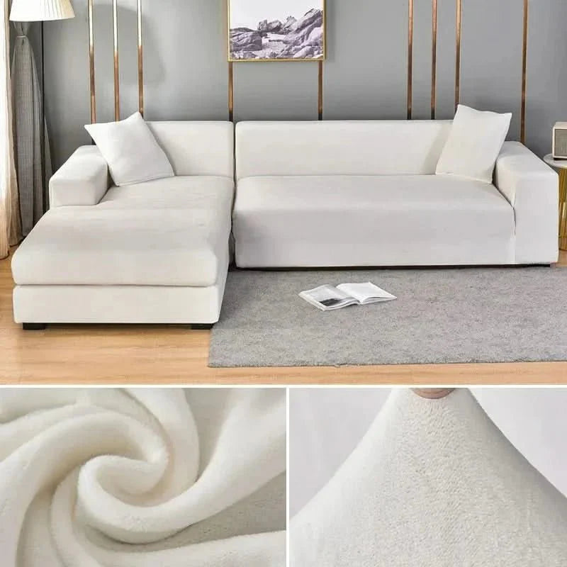 Pflegeleichter Samt-Möbelbezug, elastisch, verlängert die Lebensdauer Ihres Sofas.