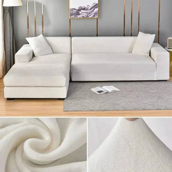Pflegeleichter Samt-Möbelbezug, elastisch, verlängert die Lebensdauer Ihres Sofas.