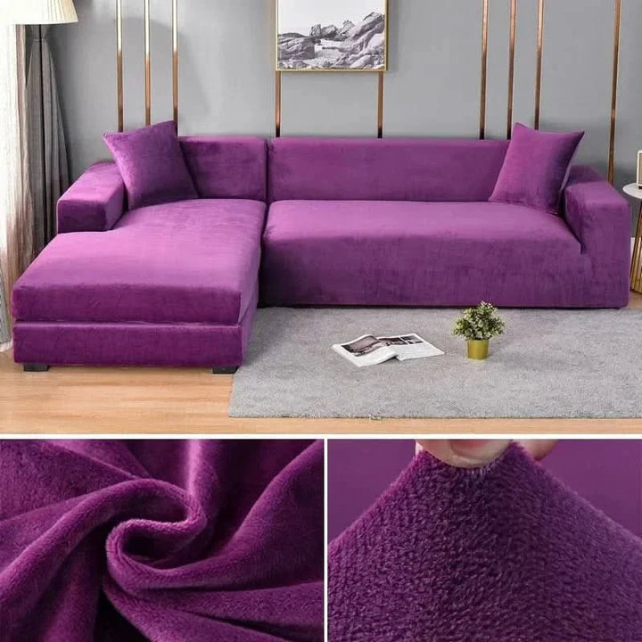 Luxuriöser Samtbezug, Stretch für Einzelplatz-Sofa, perfekt für eine stilvolle Wohnzimmer-Dekoration.