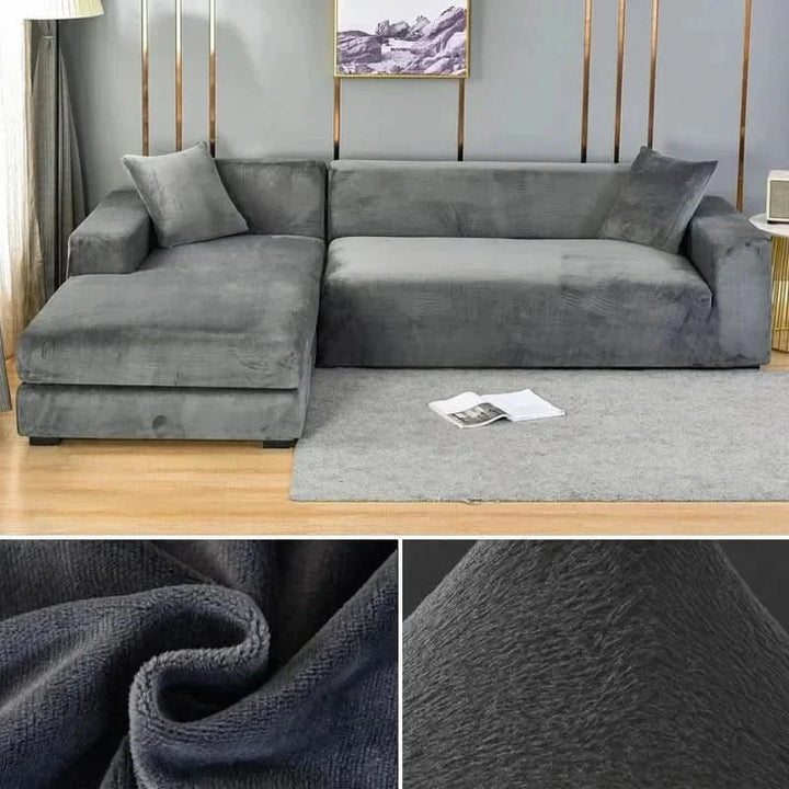 Sofaschutz aus weichem, elastischem Samt, strapazierfähig und leicht anzubringen.
