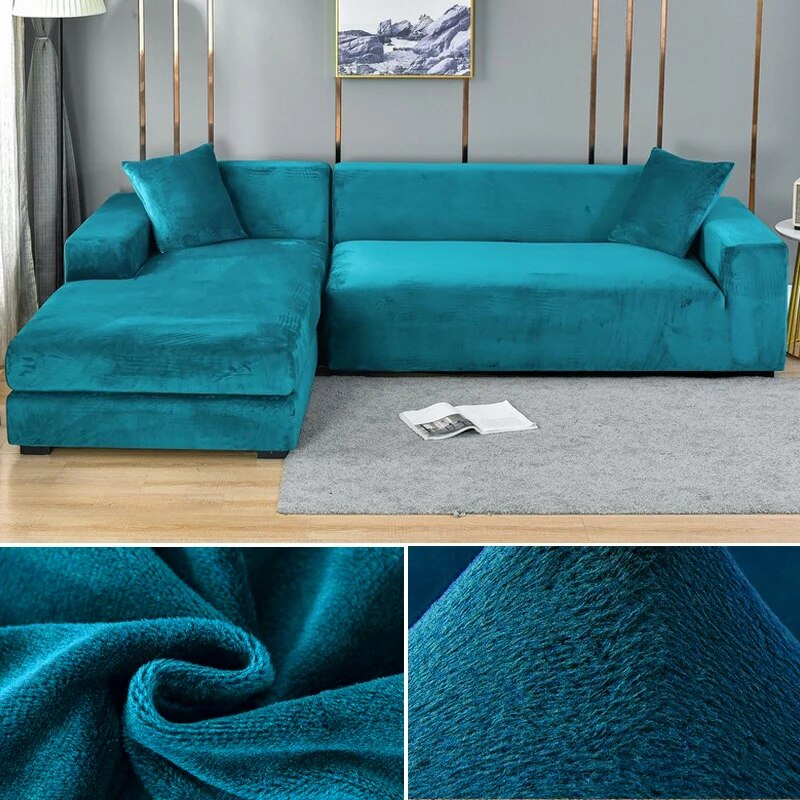 Elastischer Couchbezug aus Samt, pflegeleichter Schutz & stilvolle Erneuerung für Ihre Wohnzimmermöbel.