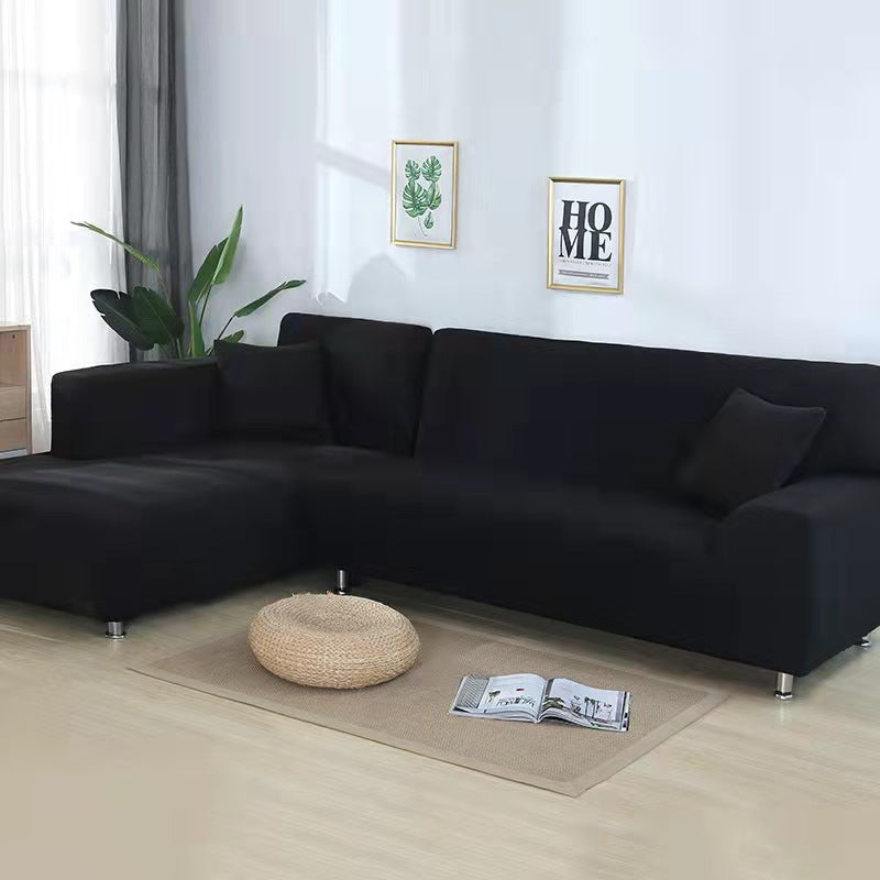 Eleganter, elastischer Sofabezug aus Samt in Dunkelblau, moderner Stil & Schutz für Ihr Wohnzimmerambiente.