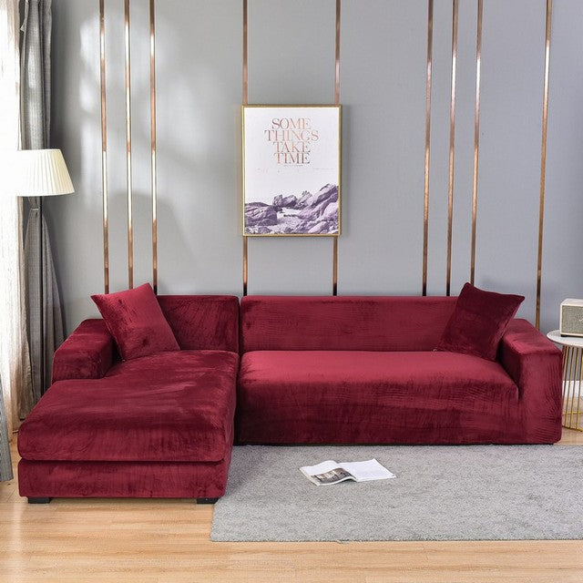 Waschbarer Schutzbezug, universal, für 1-Sitzer Sofa. Modernes Design in Anthrazit.