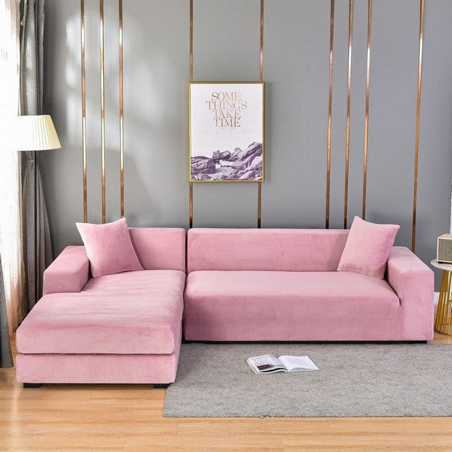 Universal Stretch-Schutzbezug für 4-Sitzer Sofa. Komfortabel und pflegeleicht.