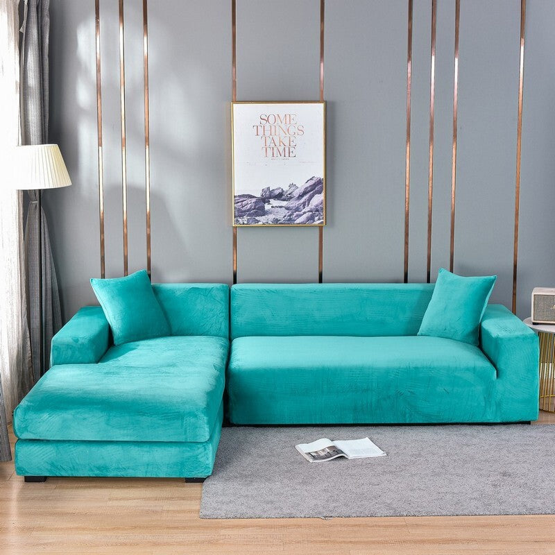 Eleganter Sofabezug, elastisch & waschbar. Moderner Komplettschutz für Ihr Wohnzimmer.