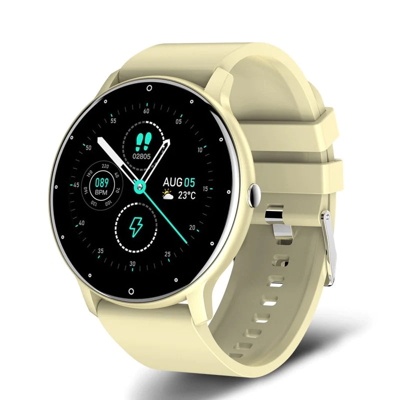 Smartwatch-Display zeigt eingehende Nachrichten. Smarte Uhr für den vernetzten Alltag und Benachrichtigungen.