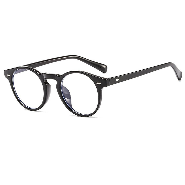 Elegante Blaulichtfilter Computerbrille ohne Stärke in Schwarz. Schützt die Augen vor digitalen Bildschirmen.